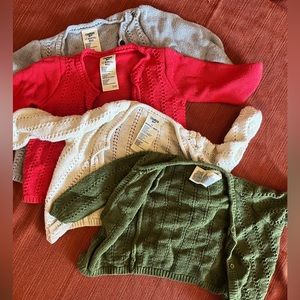12 months osh kosh knit cardigan sweater bundle